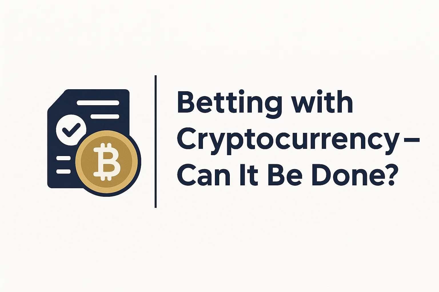 Betting with Cryptocurrency – Can It Be Done?
