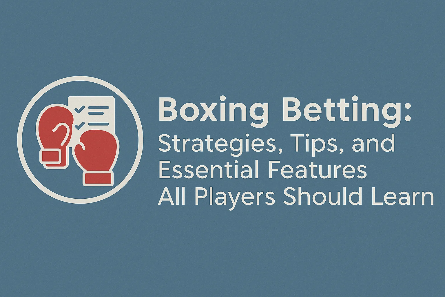 Boxing Betting: Strategies, Tips, and Essential Features All Players Should Learn