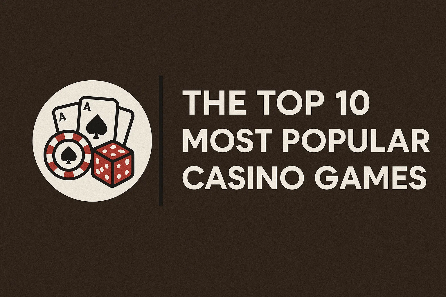 The Top 10 Most Popular Casino Games